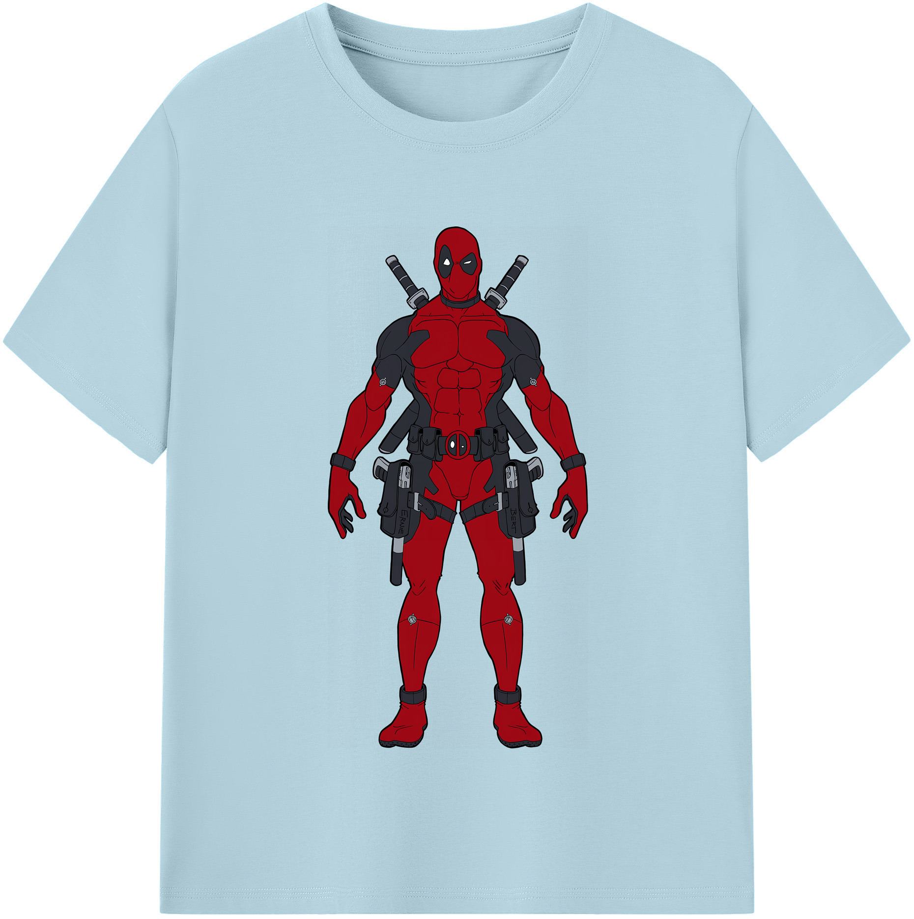 （画像用） Deadpool デッドプール 綿100％半袖Tシャツ（フロントプリント）